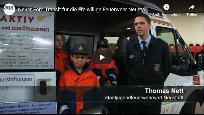 Neuer Ford Transit für die Freiwillige Feuerwehr Neustadt