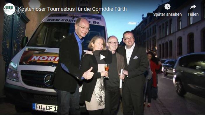 Kostenloser Tourneebus für die Comödie Fürth